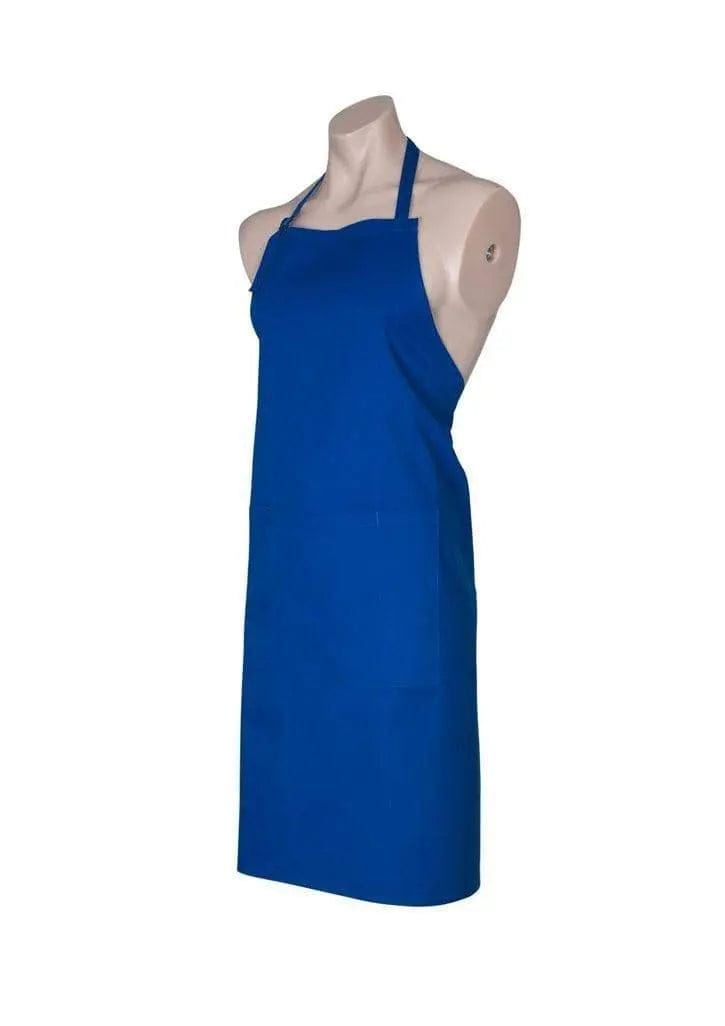 Biz Collection Bib Apron with Round Neck Strap BA95 in Royal